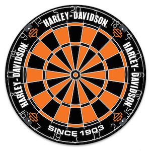 Harley Dartboards And Darts: dw61761 Harley HD CLASSIC DARTBOARD 18`` dw61761 dw61761