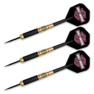 Harley Dartboards And Darts: dw69602 Harley HD EVO STEEL TIP DARTS PINK 22GR dw69602 dw69602