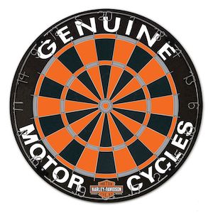 Harley Dartboards And Darts: dw61976 Harley HD DARTBOARD GENUINE MC DW61976 dw61976