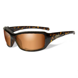 hator06 HARLEY Wiley-X  Tori Sunglasses with Bronze Flash Lens  - HATOR06 hator06