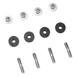 H D Docking Hardware: 58221-04 Harley Road King Custom Windshield Docking Hardware Kit 58221-04