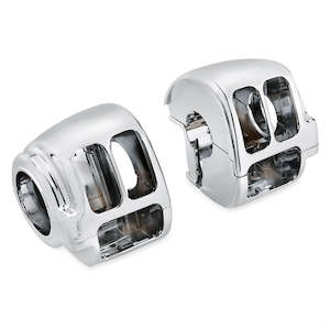 H D Handlebars Levers Controls: 71826-11 Harley 71826-11 Chrome Switch Housing Kit