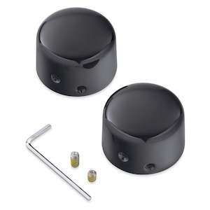 Axle Covers: 43000026 Harley 43000026 FRONT AXLE NUT COVERS