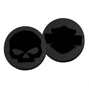 Harley Magnets And Collectors Coins: sa8009892 HARLEY Heads or Tails Tonal Logos Metal Challenge Coin    1.75in sa8009892