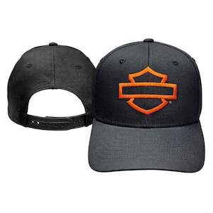 Mens And Womens Hats And Caps: BRVC0171 HD CAP OPEN Bar and Shield  BLACK   SNAPBACK brvc0171