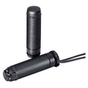H D Grips: 56100034 Harley Black Rubber Heated Hand Grips 56100034