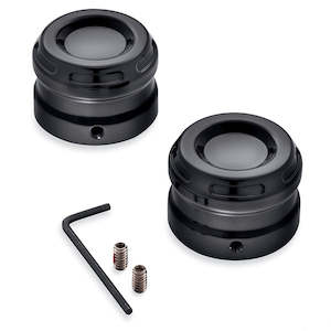 43000124 Harley Dominion Front Axle Nut Covers 43000124