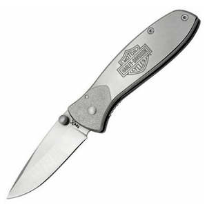 H D Pocket Knives: wr52083 HARLEY Tec X  Tags-L Pocket Knife   Stainless Steel 52083 wr52083