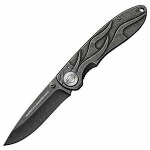 wr52114 Harley HD POCKET KNIFE TECX  BLACK  STONEWASH TK-B wr52114 wr52114