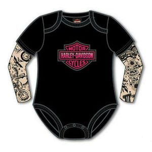 Baby And Kids: s3000153-18 Harley KIDS NB GIRLS CREEPER W TATTOO SLVS SIZE 18-24 MTH s3000153-18 s3000153-18