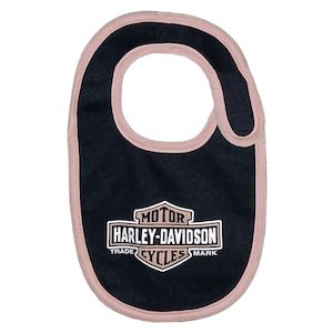 Baby And Kids: s7009321 Harley KIDS NEWBORN GIRLS 2 PK BIBS PINK/ BLACK  s7009321 s7009321