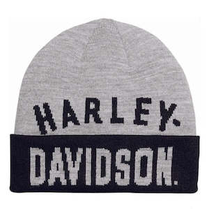 Mens And Womens Hats And Caps: Harley 97686-23VM MEN`S STAPLE BEANIE - MEDIUM HEATHER GREY