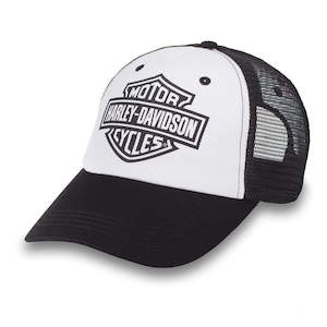 Harley 97815-23VW SPECIAL BAR &AMP; SHIELD TRUCKER CAP - COLORBLOCK ED - BLACK BEAUTY