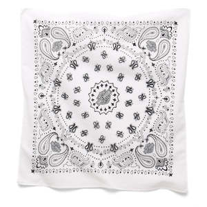 Hairglove: Harley AMERICAN HERITAGE OVERSIZED  BANDANA - BRIGHT WHITE