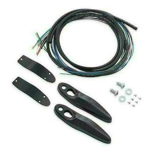 Ghd Lighting: 67800830 Harley Rear Turn Signal/License Plate Relocation Kit - Black - 67800830