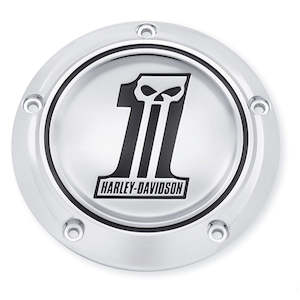 25331-10 Harley Number One Skull Derby Cover 25331-10