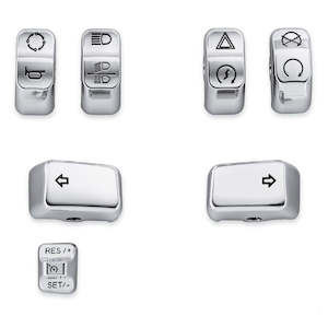 71500441 Harley Chrome Switch Cap Kit 71500441