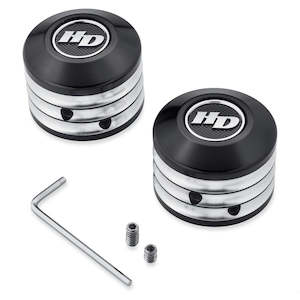 Axle Covers: 43000064 Harley Defiance Front Axle Nut Covers 43000064