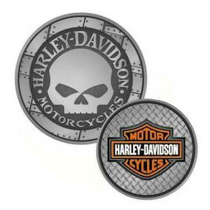 sa8002961 HARLEY Willie G. Skull Bar & Shield Challenge Coin 1.75 8002961 sa8002961