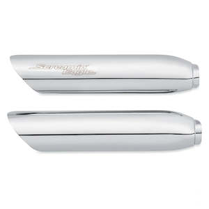 Screamin' Eagle Slash Cut Muffler Shields - Chrome 65400464