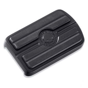 H D Collection Willie G Black: Willie G Skull Large Brake Pedal Pad 50600343