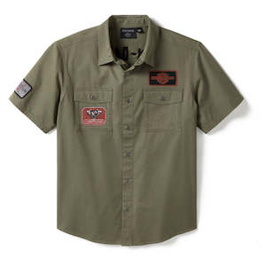 Harley 96494-25VM MEN'S V-TWIN EQUIPPED SOLID MECHANICS SHIRT
