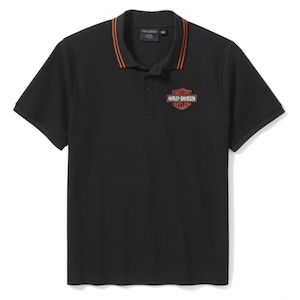 Mens Harley Leisure Wear: Harley POLO-KNITBLACK 99252-25VM