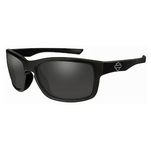Genuine Harley Davidson Sunglasses 2: haslt01 Harley Harley-Davidson Mens Slot Bar & Shield Sunglasses - Gray Lenses/Black Frames haslt01