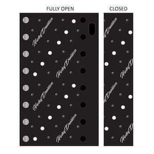 Harley 97740-25VW WOMEN'S HAIRPIN STUDDED LEATHER PONYTAIL WRAP