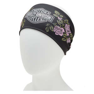 Hairglove: Harley 97713-25VW WOMEN'S ROSE &AMP; THORN BLING HEADBAND