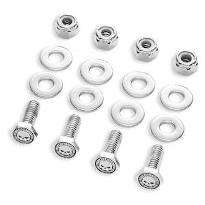 41170-03 Harley 41170-03 Willie G Skull License Plate Hardware Kit