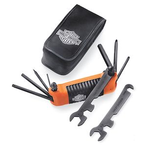 Gift Ideas Accessories: 94435-10 Harley All-in-One Folding Tool 94435-10