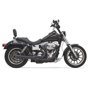 Aftermarket Bassani Exhausts: Road Rage HS - 2 into 1 black DYNA 91-05 bs-13322r