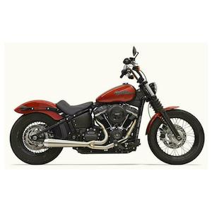 Aftermarket Bassani Exhausts: Road Rage III 2-1 s/steel M8 SOFTAIL FATBOB/SLIM bs-1s72ss