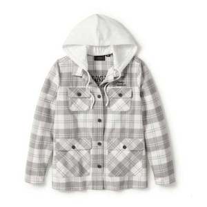 Harley 96460-25VW WOMEN'S HERITAGE PLAID HOODED SHACKET