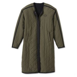 Harley WOMENSREVERSIBLE QUILTED SHERPA COAT