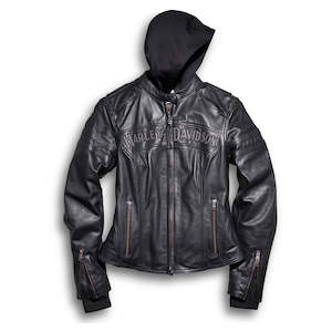 Harley WOMENSMISS ENTHUSIAST 3-IN-1 LEATHER RIDING JACKET