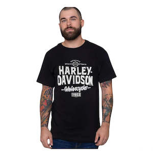 Auckland Harley Dealer Tees Hoodies And Gifts: BRVA9231 HD MENS TEE S/S BRAWN BLK KIWI ON BK brva9231