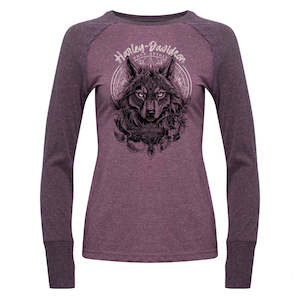 BRV4763 HD WMNS L/S TEE SERENITY PURPLE brv4763
