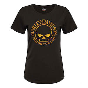 BRV4750 HD WMNS TEE GLIMMER POLY BLEND BLK brv4750