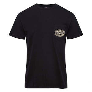 BRV4728 HD MENS PKT TEE FRAGMENT 100% COTTON BLK brv4728