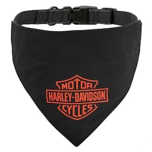 hdx-90207 Harley Harley-Davidson Dog Pet Collar w/ Black Bandana, L/XL 18"-&hellip;