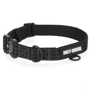 Harley Pets: mw-mpc001-blk-l Harley PET COLLAR NYLON H-D LOGO BLK 19``-23`` mw-mpc001-blk-l mw-mpc001-blk-l