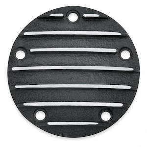 H D Collection Black Fin: 32677-01 Harley Black Fin Timer Cover 32677-01