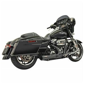 BASSANI ROAD RAGE SHORT SYSTEM IN BLACK WITH MEGAPHONE MUFFLER FOR HARLEY DAVIDS&hellip;
