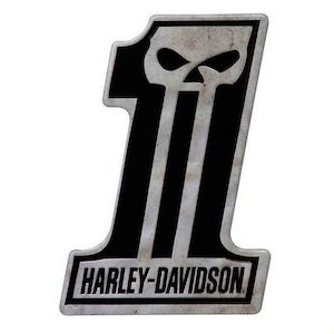 hdl-15551 Harley HD MAGNET #1 SKULL 2.2`` W x 3.2`` H hdl-15551 hdl-15551