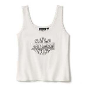 Harley 96541-25VW WOMEN'S ESSENTIAL BLING LACE TRIM TANK
