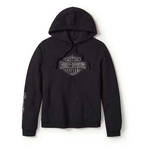 Harley Womens Clothing 1: HARLEY ESSENTIAL BLING PULLOVER FLEECE HOODIE 96416-25VW