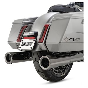 VANCE & HINES HI OUTPUT SLIP-ONS DARK CHROME M8 TOURING v16468