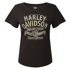 BRV1758 HD WMNS TEE STRONGHOLD BLK POLY BLEND brv1758
